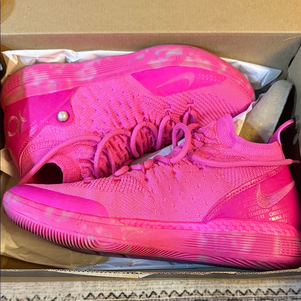 Nike Kevin Durant Bright Pink Athletic Sneakers